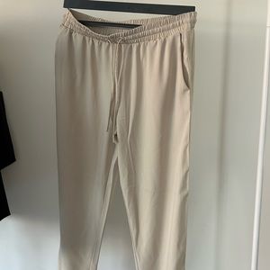 Beige wide pants